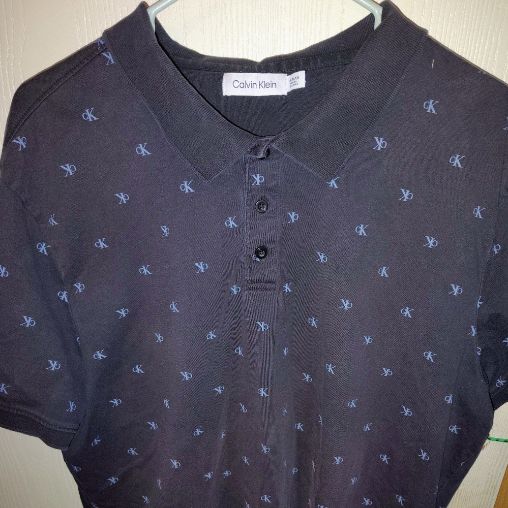 Calvin Klein men's short sleeve monogram CK print
